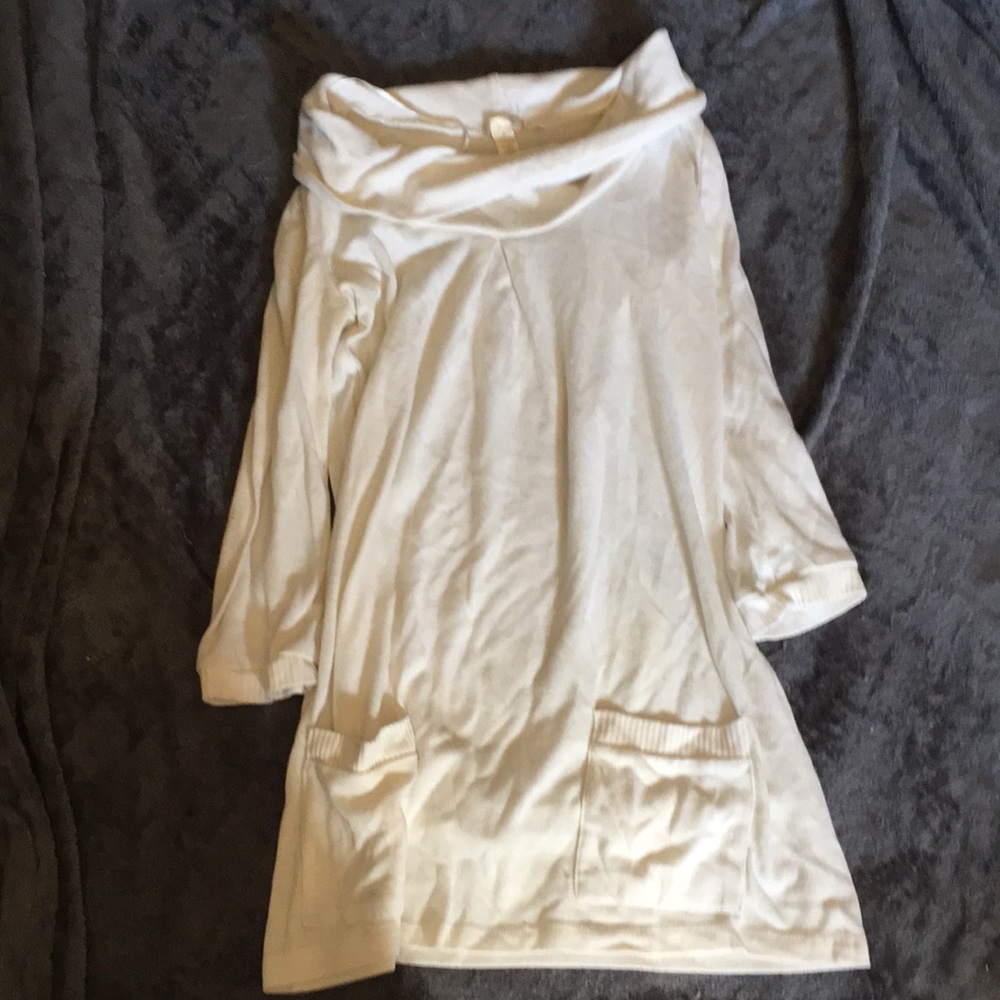 Vixen White Cowl Neck Dress